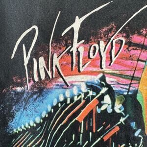 Vintage Pink Floyd Black Short Sleeve Band Tee Graphic Mens Size Small Lot of 2